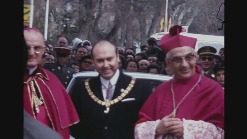 Recibimiento a Vicente Enrique y Tarancón como Arzobispo de Toledo el día 9 de marzo de 1969.