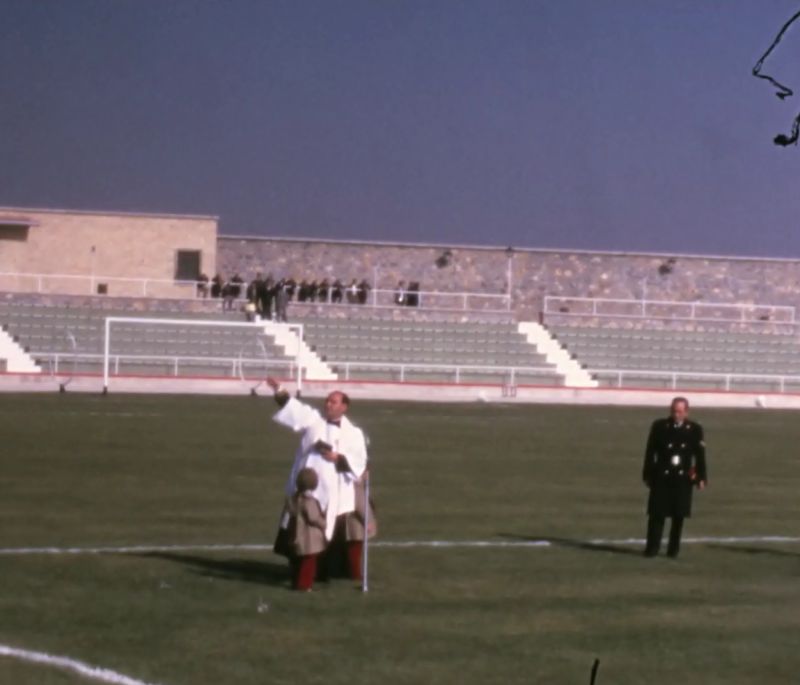 Bendición del estadio municipal del Salto del Caballo en Toledo el 25 de noviembre de 1973.