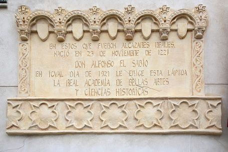 Inauguración de la placa a Alfonso X en Santa Fe.