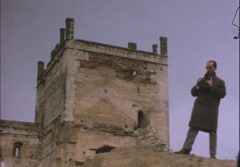 Visita de la Real Academia al castillo de Escalona en 1971.